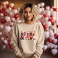 thumbnail image 1 of Velto Valentines Dogs Sweatshirt, Dog Lover Sweater, Womens Valentines Sweatshirt, Valentines Dog Gift, Cute Gift for Dog Lover, Dog Mom Shirt,Dog All Size S-5XL, 1 of 5