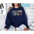 thumbnail image 1 of Velto Vintage 1964 Retro Style 61st Birthday T Shirt, 61st birthday gift ideas, 61st Birthday Sweatshirt, 61st Birthday Gifts, 1964 Sweatshirt All Size S-5XL, 1 of 5