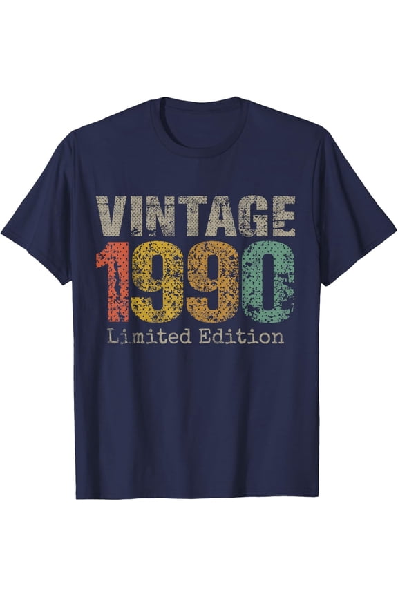 Vintage 1990 Limited Edition 35th Birthday Gifts 35 Year Old T-Shirt All Size S-5XL