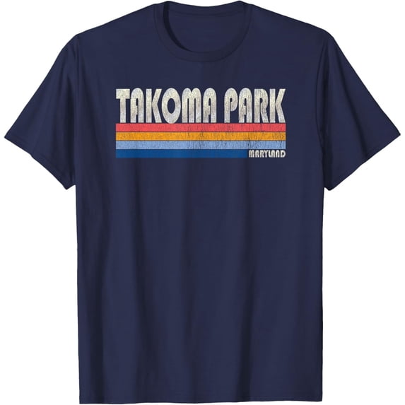 Velto Vintage 70s 80s Style Takoma Park MD T-Shirt All Size S-5XL
