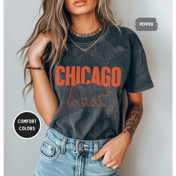 Velto Vintage Chicago Football T-Shirt, Retro Football Tee, 1717 Shirt, Unisex Tee, Football Fan Gift All Size S-5XL