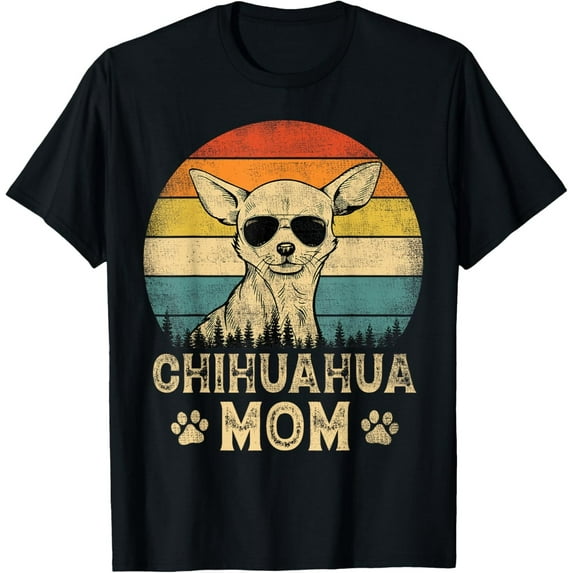 Velto Vintage Chihuahua Mom Dog Lovers Mother's Day T-Shirt Fullsize S-5XL Shirt
