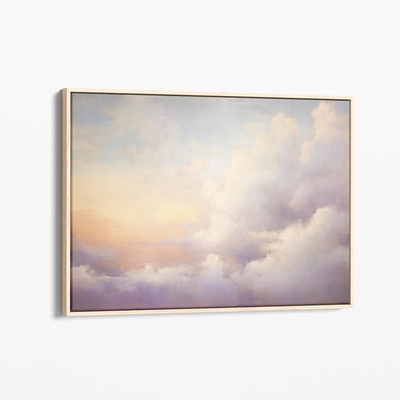 Velto Vintage Cloud Canvas Print | Nursery Wall Art | Sky Wall Art | Antique | Canvas | Stretched Canvas Print Vcb8C Canvas, 8x12 UNFRAMED