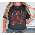 thumbnail image 1 of Velto Vintage Cottagecore Wildflower Red Cardinal Shirt, Goblincore Nature Shirt, Bird Lover Gift, Cottage Core Wildflowers Shirts, Bird Lover Tee All Size S-5XL, 1 of 5