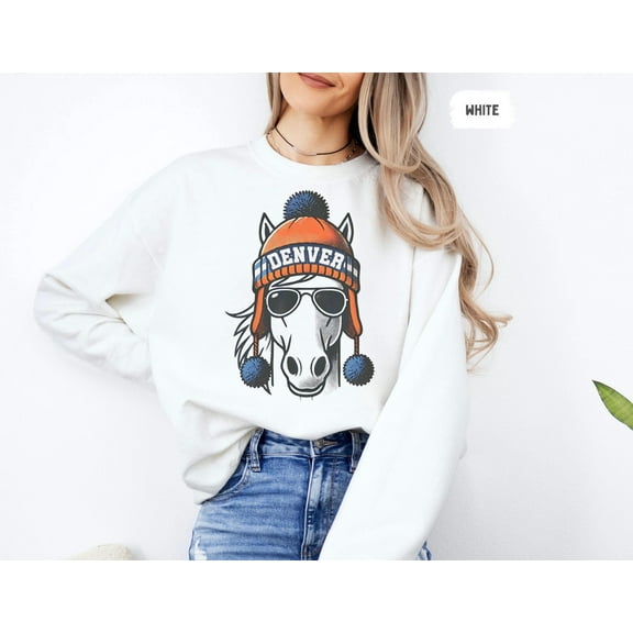 Velto Vintage Denver Football Sweatshirt, Retro, Classic Team Spirit Jumper, Cozy Sports Apparel, Football Fanwear, Denver Fan Gift All Size S-5XL