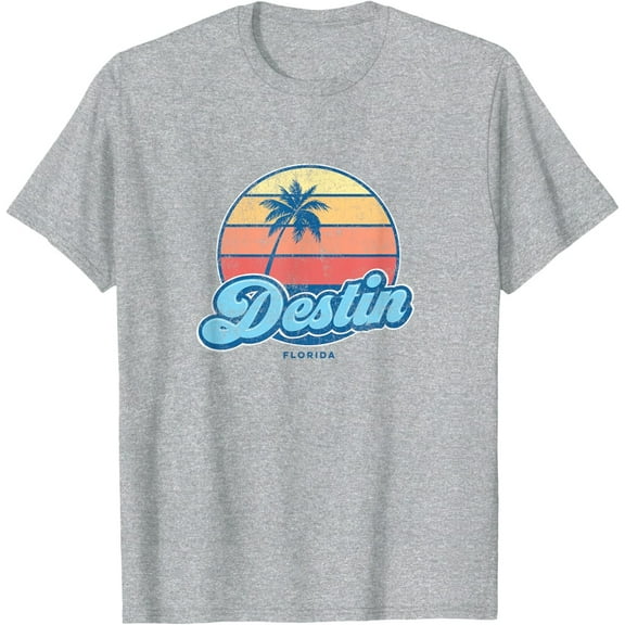 Velto Vintage Destin Florida FL Classic 70s Retro Surfer T-Shirt All Size S-5XL