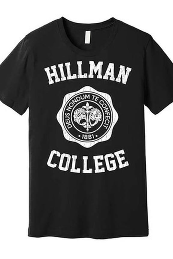 [Vintage Graphic Tee] Black Cotton Hillman College Vintage 1881 Men’s Graphic T- All Size S-5XL