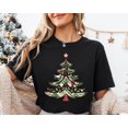 thumbnail image 1 of Velto Vintage Happy Holiday Tree Shirt,Happy Holiday Plaid Tree T-Shirt,Happy Holiday Shirts for Women,Women's Holiday Party Tee,Happy Holiday Tree Shirt,Tree Tee All Size S-5XL, 1 of 4