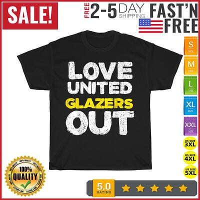 Velto Vintage Love United Glazers Out Vintage T Shirt Men Fashion 2023 Women T Shirt All Size S-5XL