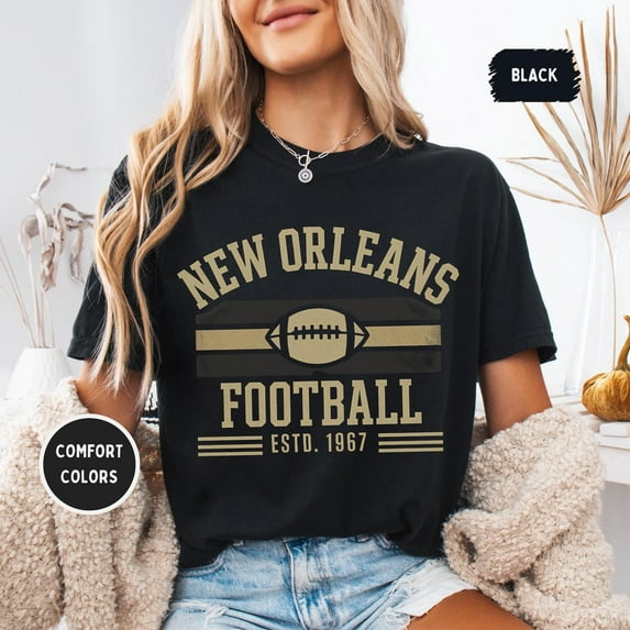 Velto Vintage New Orleans Football T-shirt, Retro Football Tee, New Orleans shirt. Fan Gift, Unisex Graphic Distressed Football tee All Size S-5XL