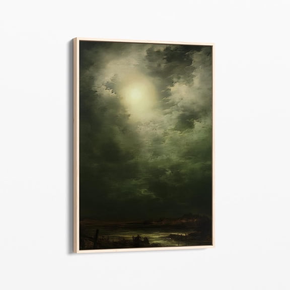 Velto Vintage Night Cloud Canvas Print | Cloud Wall Art | Sky Wall Art | Antique | Cloud Canvas #Vnc1 Canvas, 8x12 UNFRAMED