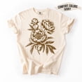 thumbnail image 1 of Velto Vintage Peony Flower Shirt: Bay Tee, Botanical Garden Gift All Size S-5XL, 1 of 5