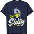 thumbnail image 1 of Velto Vintage Salty All These Flavors Girl holding Umbrella T-Shirt All Size S-5XL, 1 of 5