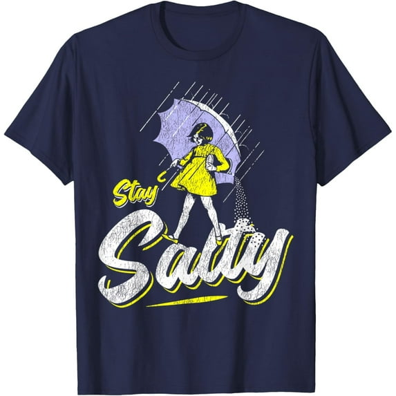 Velto Vintage Salty All These Flavors Girl holding Umbrella T-Shirt All Size S-5XL