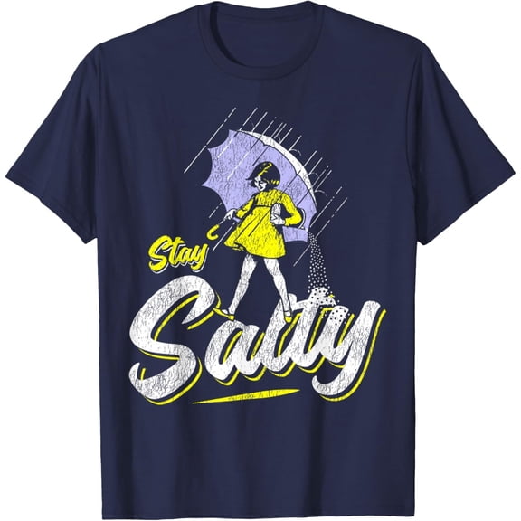 Velto Vintage Salty All These Flavors Girl holding Umbrella T-Shirt All Size S-5XL