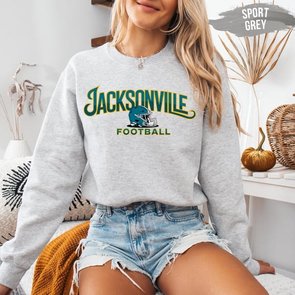 Velto Vintage Style Jacksonville Football Sweatshirt: Fan Apparel All Size S-5XL