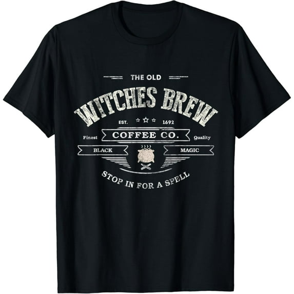 Velto WITCHES BREW Wiccan Coffee Co Black Magic Company T-Shirt All Size S-5XL