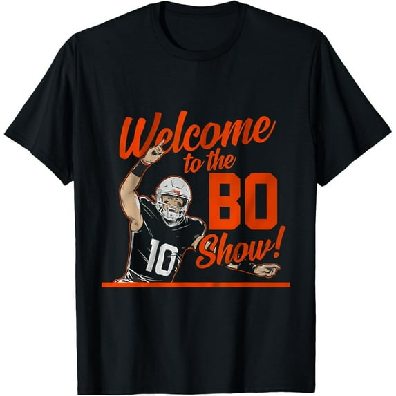 Velto Welcome To The Bo Show Nix Present Sport Football Unisex Black T-Shirt All Size S-5XL