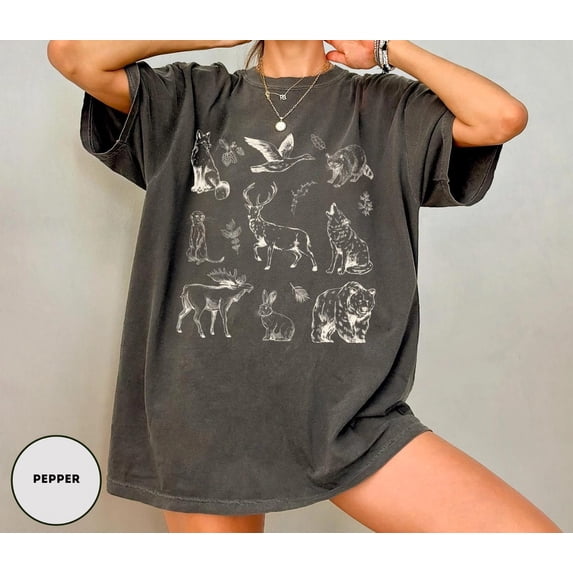 Velto Wildlife Respect The Locals Graphic T-Shirt Woodland Animal Outdoor Theme, Full Size S-5XL