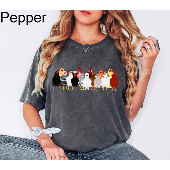 Velto Women Chicken Shirt, Chicken Shirt, Animal Shirt, Mothers Day Chicken Shirt, Farmer Shirt,Chicken Lover Tee,Chicken Gift Tee All Size S-5XL