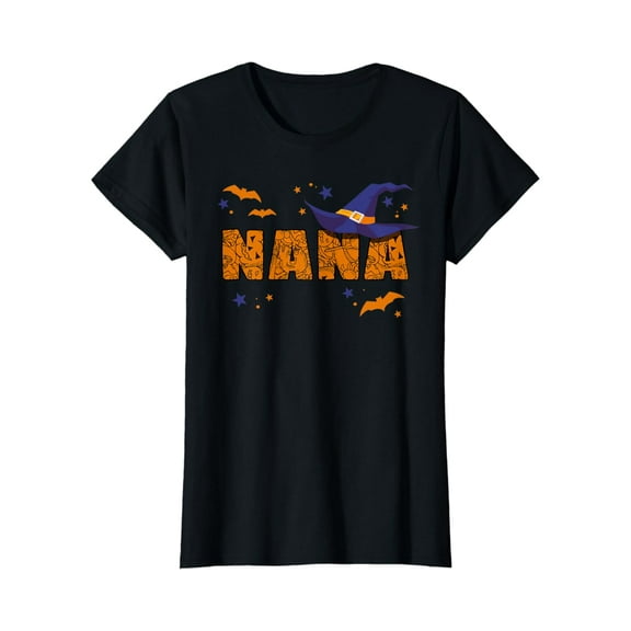 Velto Womens Nana Witch Cute Grandma Nana Costume T-Shirt All Size S-5XL