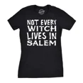 thumbnail image 1 of Velto Womens Not Every Witch Lives In Salem T-Shirt Tee For Ladies All Size S-5XL, 1 of 5