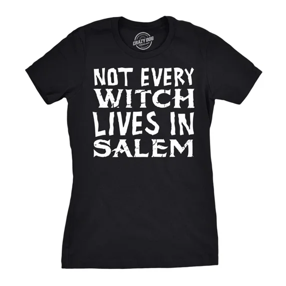 Velto Womens Not Every Witch Lives In Salem T-Shirt Tee For Ladies All Size S-5XL
