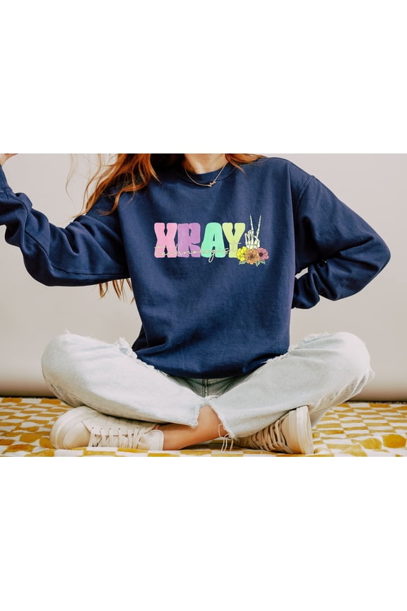 Xray Tech Sweatshirt, Xray Technologist Sweatshirt, Radiology Skeleton Sweater, Xray Tech Graduation Gift, Skeleton Sweater All Size S-5XL