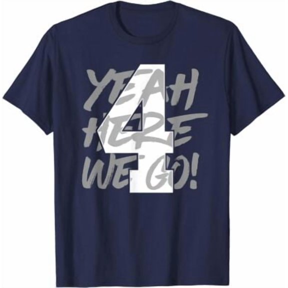 Velto Yeah Here We Go Number 4 Vintage T Shirt Men Fashion Women T Shirt Short All Size S-5XL