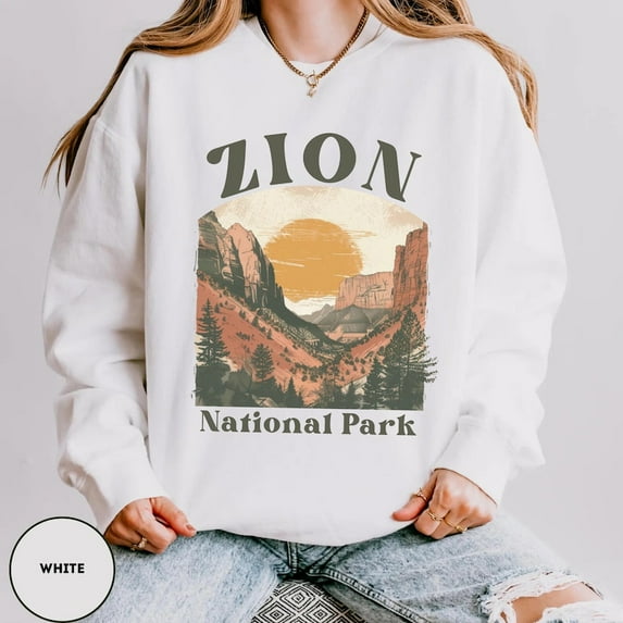 Velto Zion National Park Utah Adventure Travel Granola Girl Sweatshirt Full size S-5XL