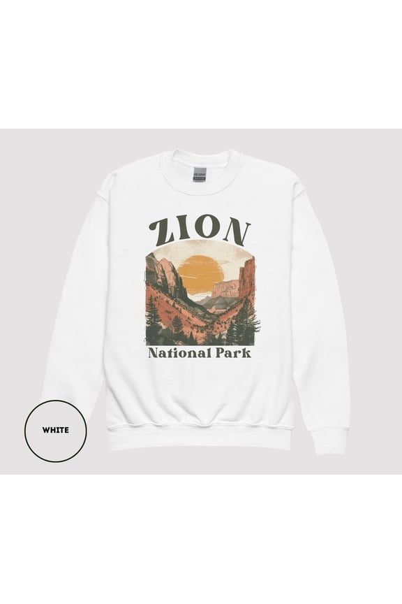 Zion National Park Utah Adventure Travel Vacation Sweatshirt Full size S-5XL