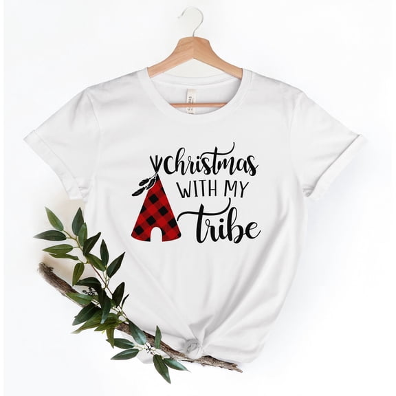 Velto happy holiday With My Tribe Shirt, Family happy holiday Shirts, happy holiday Gift, Family happy holiday Pajamas Shirt, happy holiday Crew Shirt, Holiday Tshirt All Size S-5XL