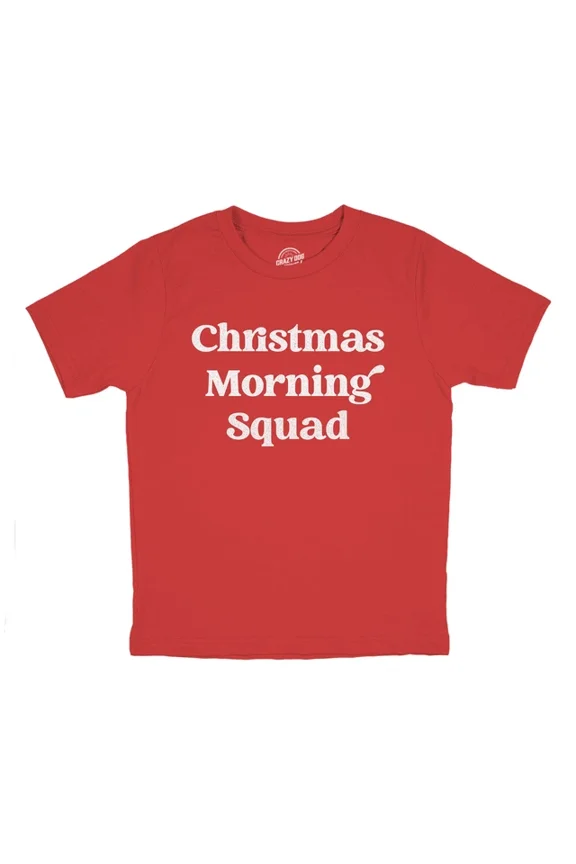 holiday Morning Squad T-Shirt Xmas Party Family Graphic All Size S-5XL