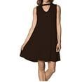 thumbnail image 1 of Velucci Swing Dress for Women - Tunic Sleeveless Tank Summer Dresses (Black-XL), 1 of 4