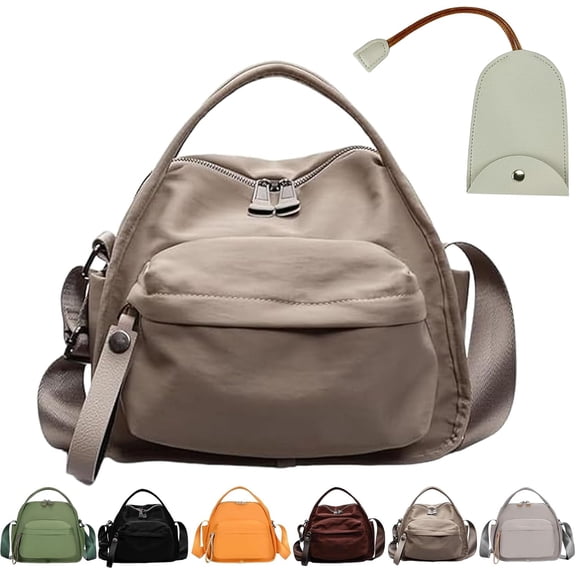 Veluna Crossbody Shoulder Bag, Crossbody Shoulder Bag, Lightweight Large Capacity Nylon Zipper Handbag