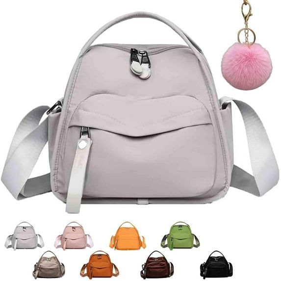 Veluna Shoulder Bag, Nylon Veluna Crossbody Shoulder Bag, Solid Color Large Capacity for Women