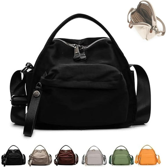 Veluna Shoulder Bag, Veluna Crossbody Shoulder Bag, Womens Elegant Solid Color Shoulder Bag, Adjustable Waterproof, Lightweight and Large Capacity