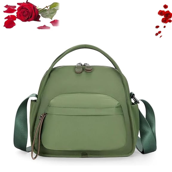 Veluna Shoulder Bag, Women Veluna Crossbody Shoulder Bag, Solid Zipper Handbag, Lightweight Large Capacity