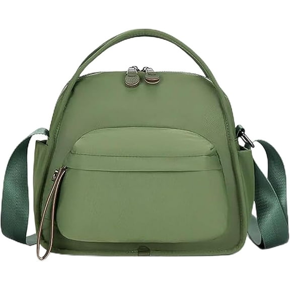 Veluna Shoulder Bag, Women's Lightweight Large Capacity Solid Color Zipper Purse