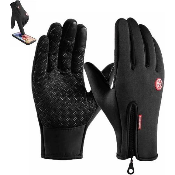 Velurastore Gloves, Bomaze Winter Gloves, Thermal Touch Screen Windproof Glove, Waterproof and Non-Slips