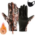thumbnail image 1 of Velurastore Gloves, Thermal Touchscreen Gloves, Windproof & Waterproof Fleece-Lined Warm Winter Glove for Cycling, 1 of 8