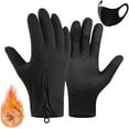 thumbnail image 1 of Velurastore Gloves, Thermal Touchscreen Gloves, Windproof & Waterproof Fleece-Lined Warm Winter Glove for Cycling, 1 of 8