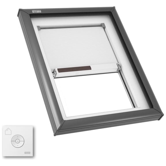 Velux Fcm 2230 2004S Fcm Fixed Curb Mount Skylight - Gray Frame / Clear Glass