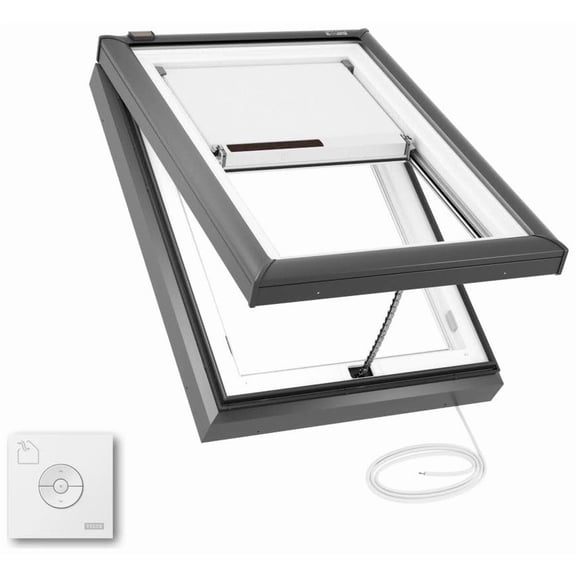 Velux Vcm 2234 2004S Vcm Manual Venting Curb Mount Skylight - Gray Frame / Clear Glass