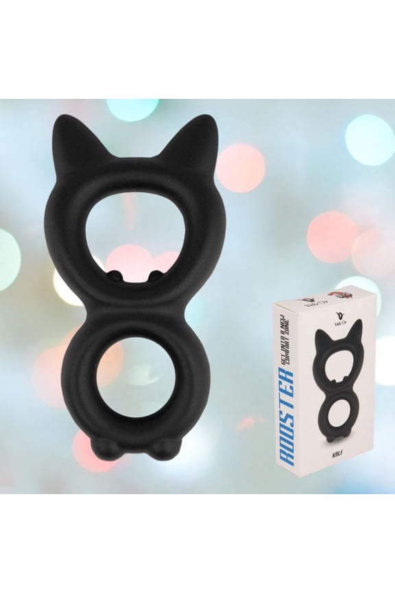 Rooster Kalf Dual-Ring Cat-Like Cock Ring