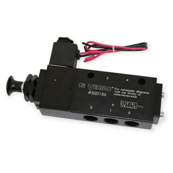 Velvac - 320186 - 4 Way Valve,Sol/Air/Man Overide