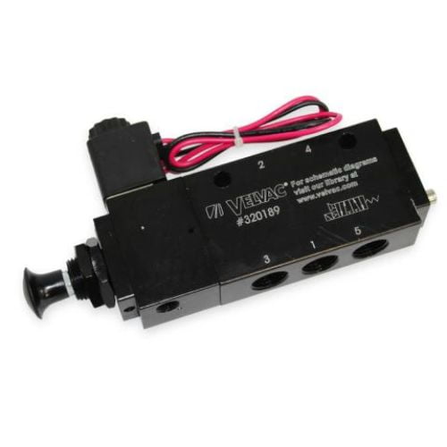 Velvac - 320189 - 4 Way Valve,Sol/Sprg Ret/Man Overide