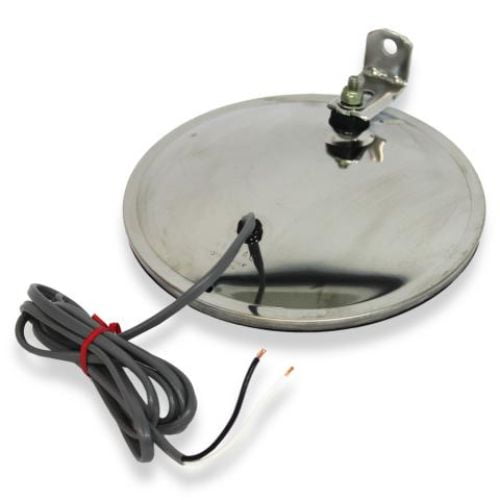 Velvac 708457 8.5 Inch Stainless Steel Heated Convex Mirror - Offset Mount