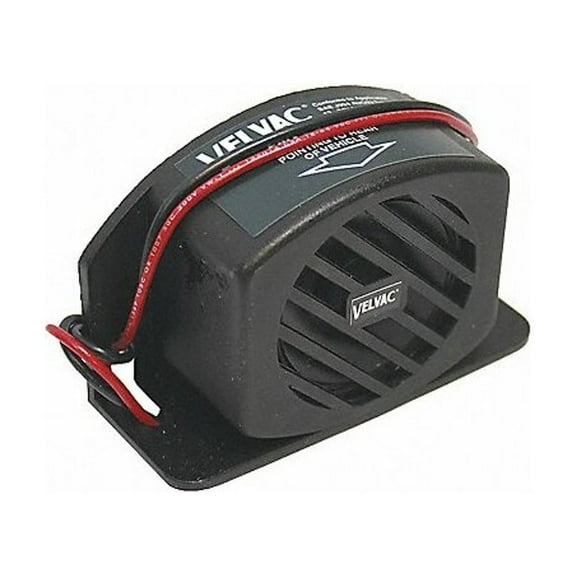 Velvac Back up Alarm,107dB,Black,2-7/16 In H 697107
