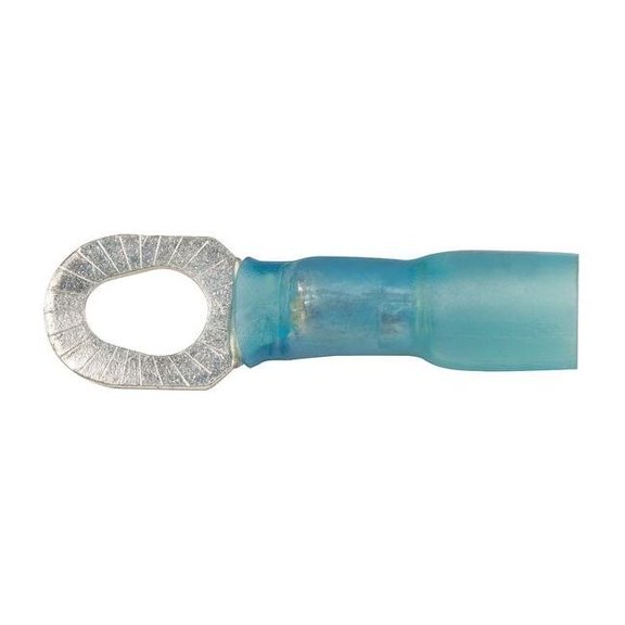 Velvac Ring Terminal,Blue,16 AWG,14 AWG,PK10 3131M